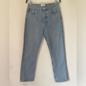 Agolde Riley High Rise Straight Denim Jeans Size 28